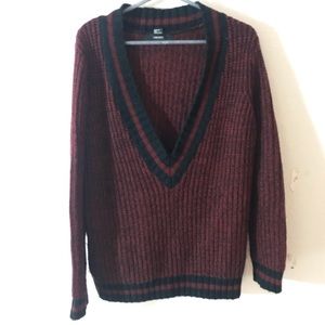 Forever 21 red vneck sweater
